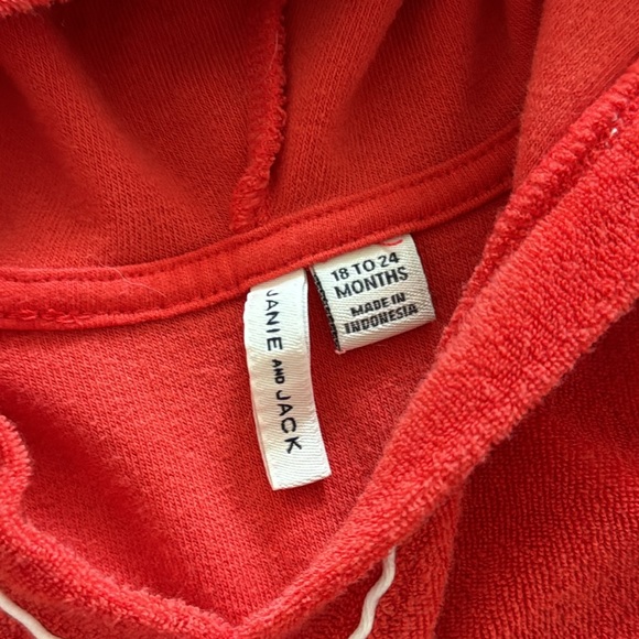 18-24m Janie and Jack Red Coverup - Picture 2 of 3